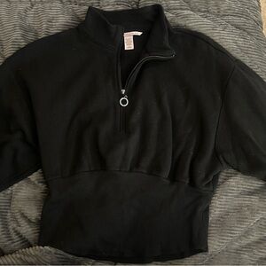 Victoria’s Secret Black Half-Zip Pullover